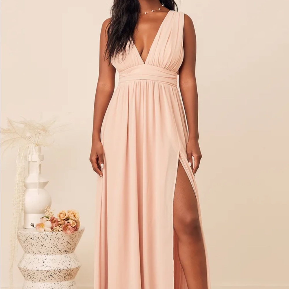 Lulus Blush Maxi Dress